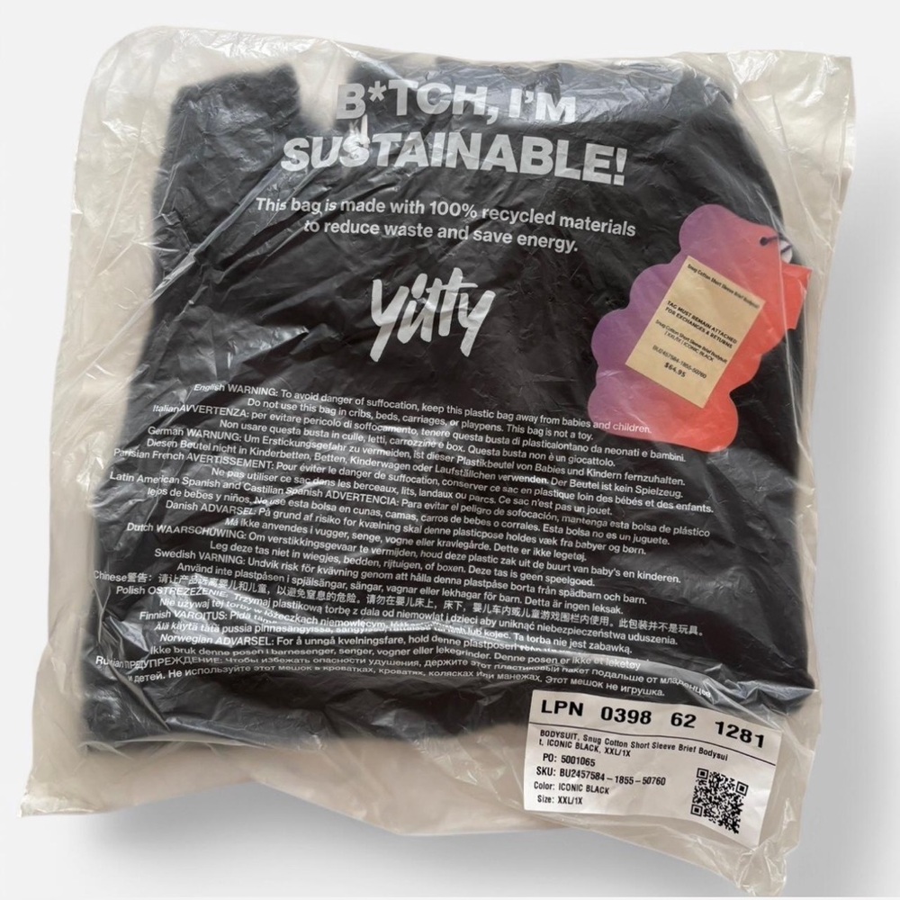 Yitty Black Sustainable T-Shirt